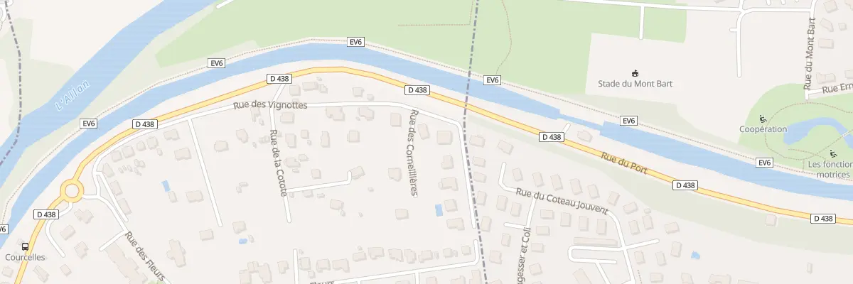 Plan du 1 Rue des Corneillieres à Courcelles-lès-Montbéliard