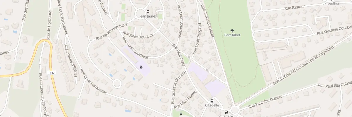 Plan du 21 Rue Paul Pesty à Montbéliard