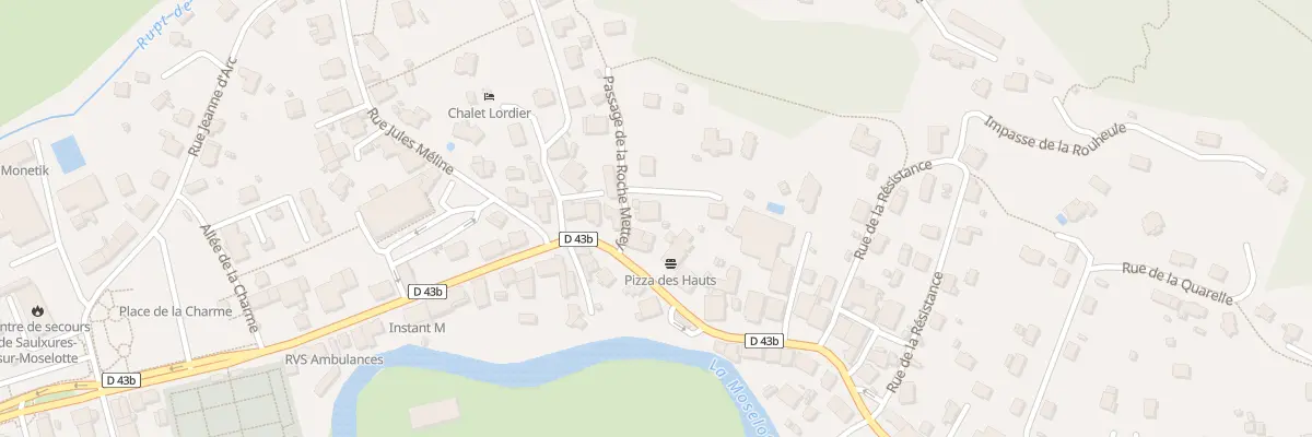 Plan du 20 Pas de la Roche Mettey à Saulxures-sur-Moselotte