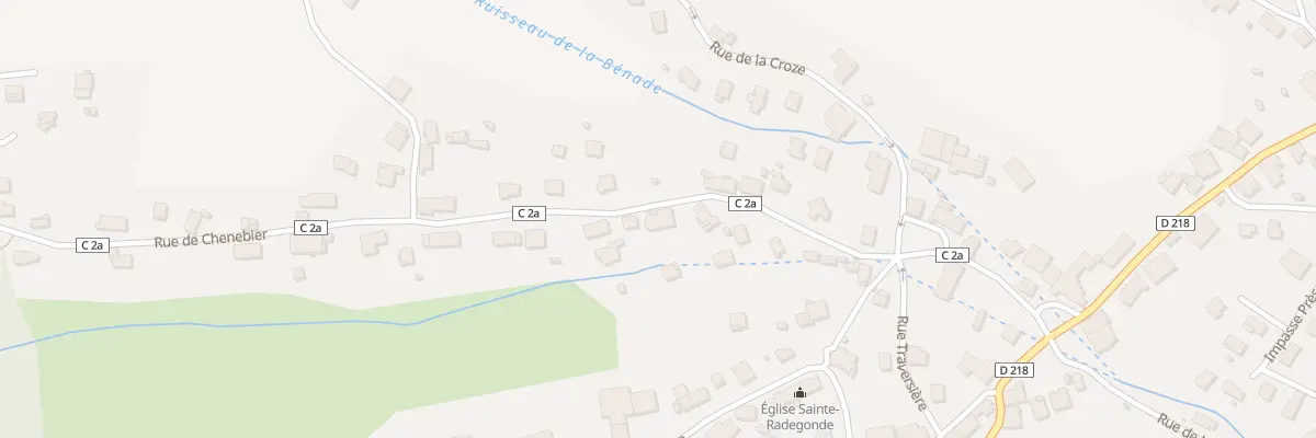Plan du 13 Rue de Chenebier à Châlonvillars