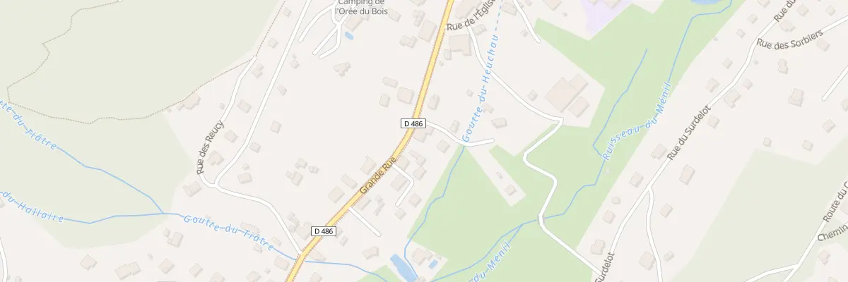 Plan du 44 Grande Rue au Ménil
