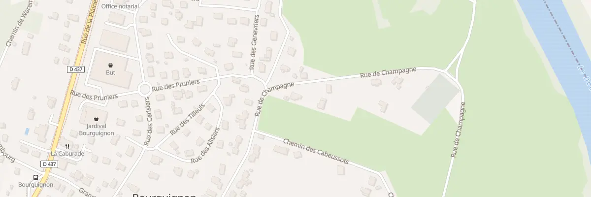 Plan du 20 Rue de Champagne à Bourguignon
