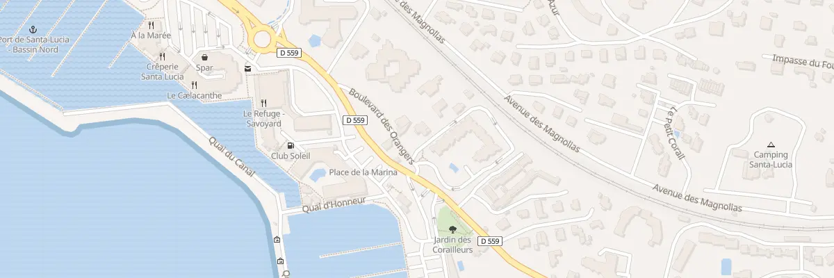 Plan du 97 Bd des Orangers à Saint-Raphaël