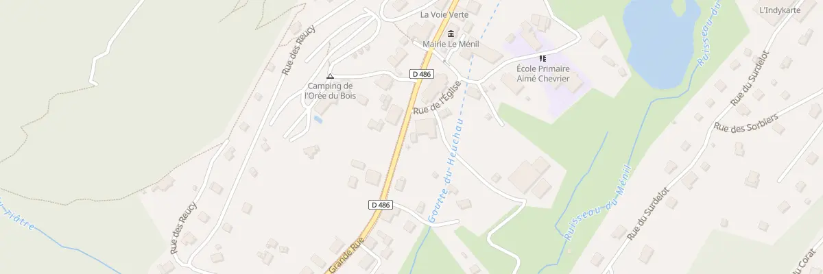 Plan du 48 Grande Rue au Ménil