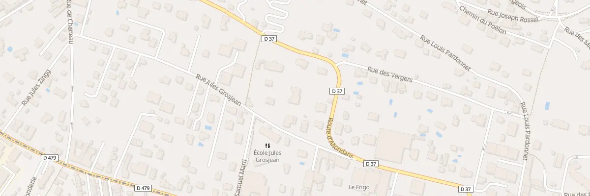 Plan du 30A Rue Jules Grosjean à Montbéliard