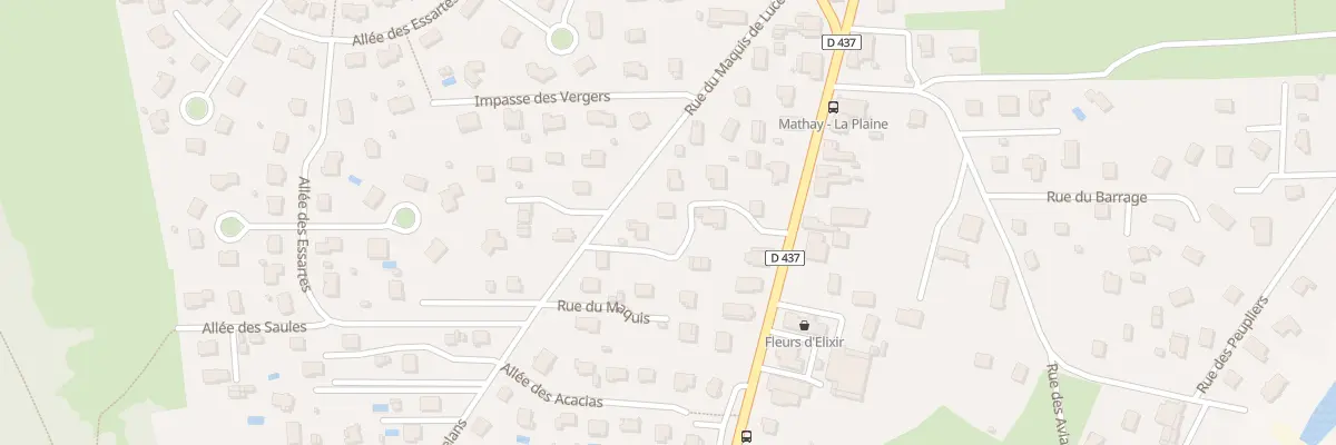 Plan du 287 Rue du Maquis de Lucelans à Mathay