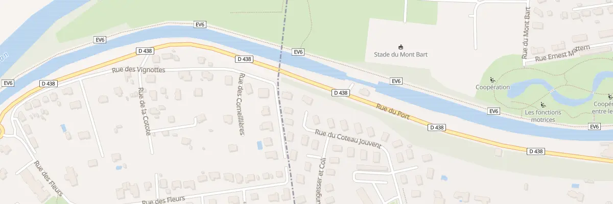 Plan du 84 Rue du Coteau Jouvent à Montbéliard