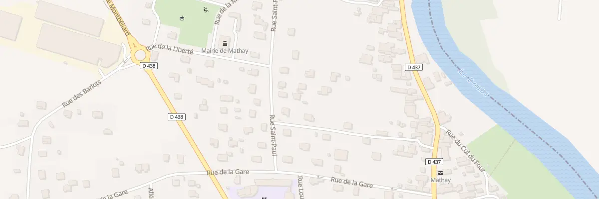 Plan du 126 Rue de Saint Paul à Mathay