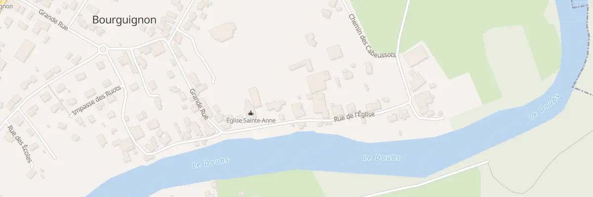 Plan du 9 Rue de l’Église à Bourguignon