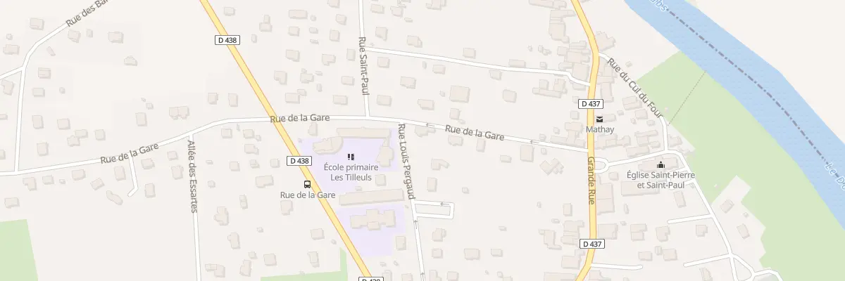 Plan du 11 Rue de la Gare à Mathay