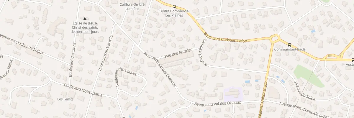 Plan du 74 Rue des Arcades à Saint-Raphaël