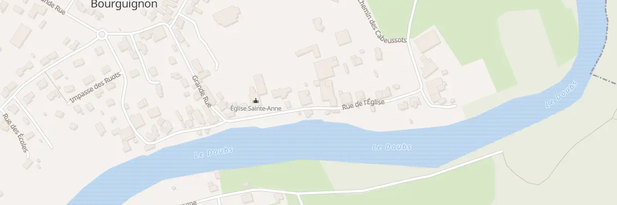 Plan du 7 Rue de l’Église à Bourguignon