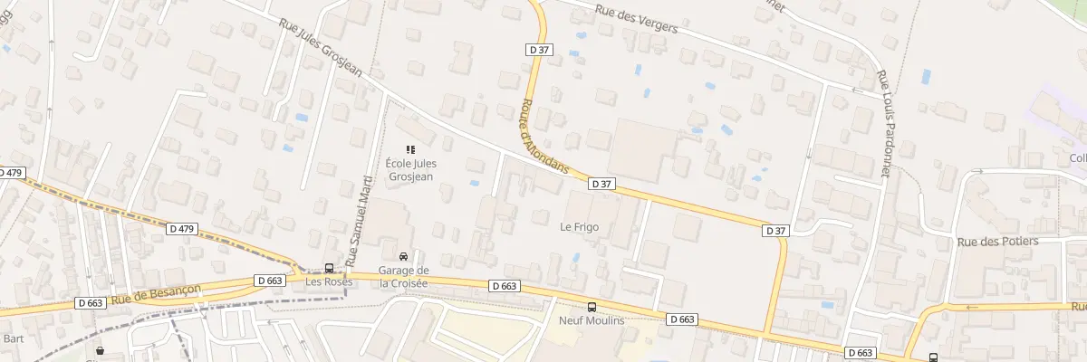 Plan du 13B Rue Jules Grosjean à Montbéliard