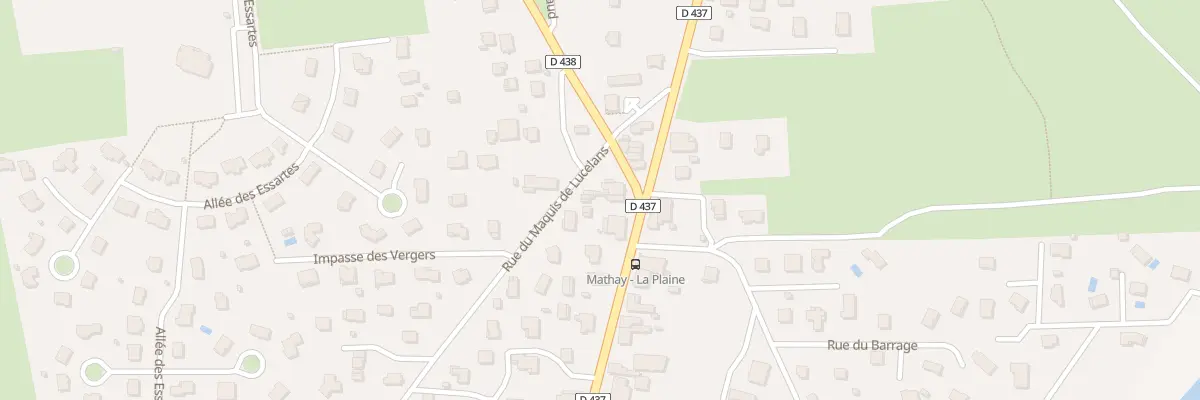 Plan du 1 Rue de Montbéliard à Mathay