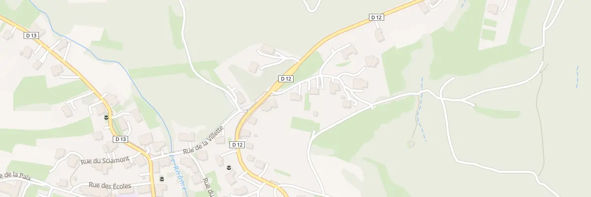 Plan du 2 Che Bourguignons à Auxelles-Bas