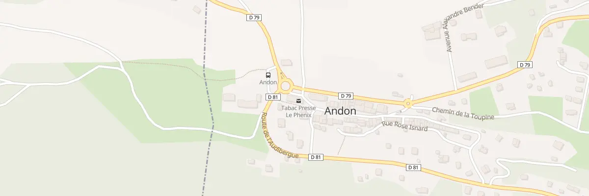 Plan du 277 All Léon Funel à Andon