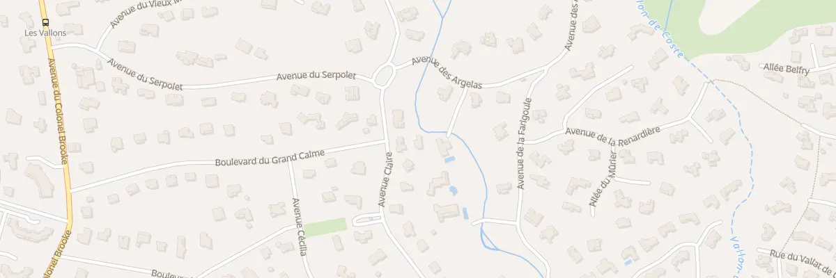 Plan du 250 Av Claire à Saint-Raphaël