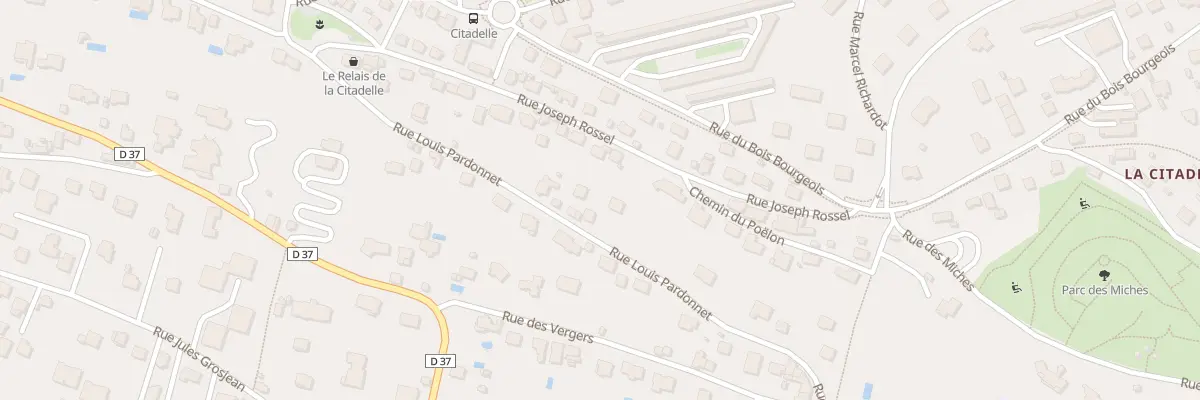 Plan du 30 Rue Louis Pardonnet à Montbéliard