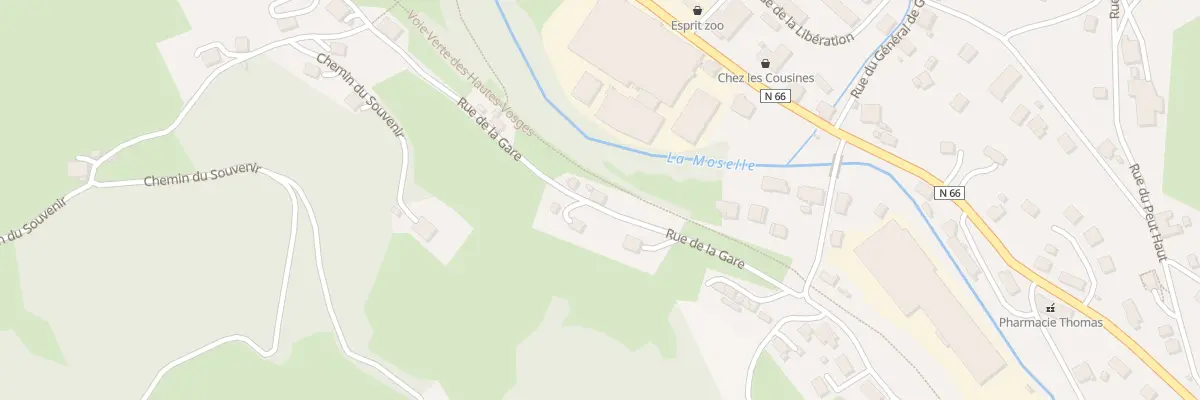 Plan du 8 Rue de la Gare à Fresse-sur-Moselle