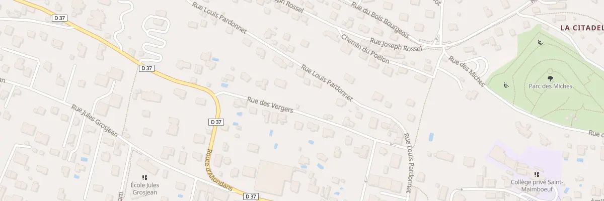 Plan du 29 Rue Louis Pardonnet à Montbéliard