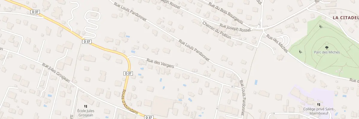 Plan du 29 Rue Louis Pardonnet à Montbéliard