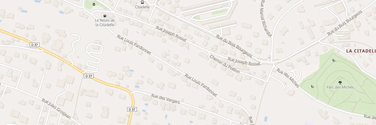 Plan du 28 Rue Louis Pardonnet à Montbéliard