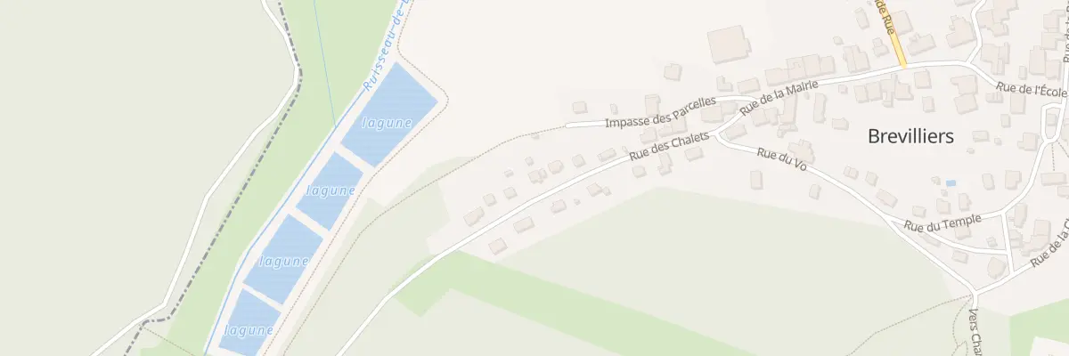 Plan du 12 Rue des Châlets à Brevilliers