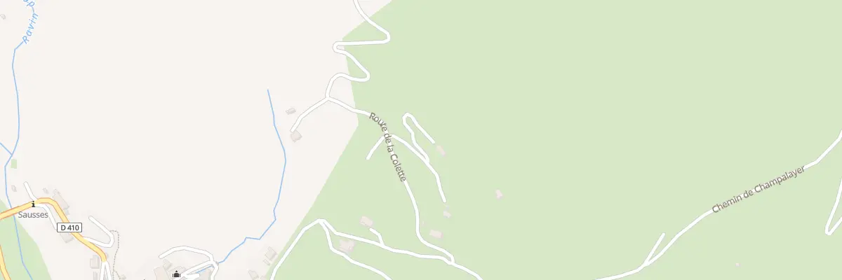 Plan du 7000 Les Colettes à Sausses