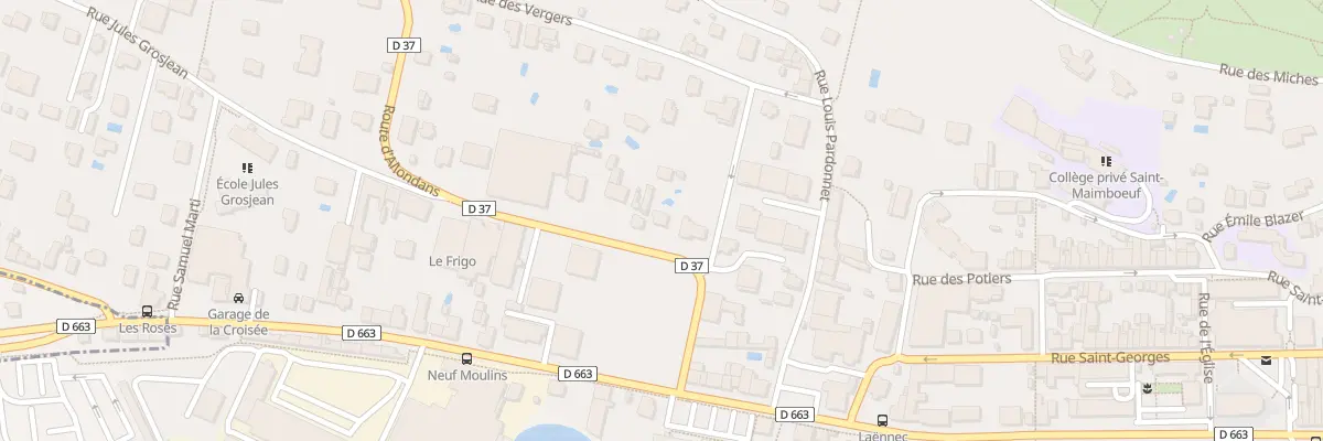 Plan du 12 Rue Jules Grosjean à Montbéliard