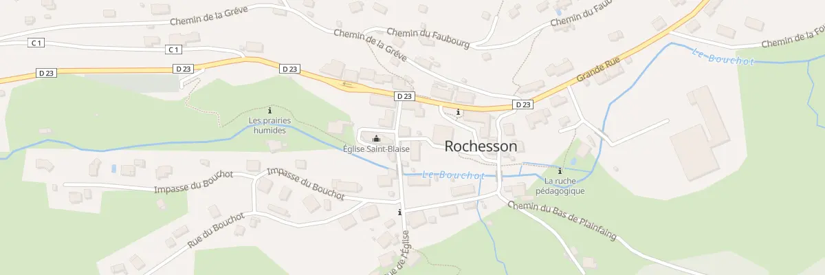 Plan du 1 Rue de l’Eglise à Rochesson