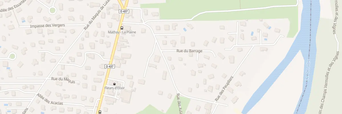 Plan du 343 Rue du Barrage à Mathay