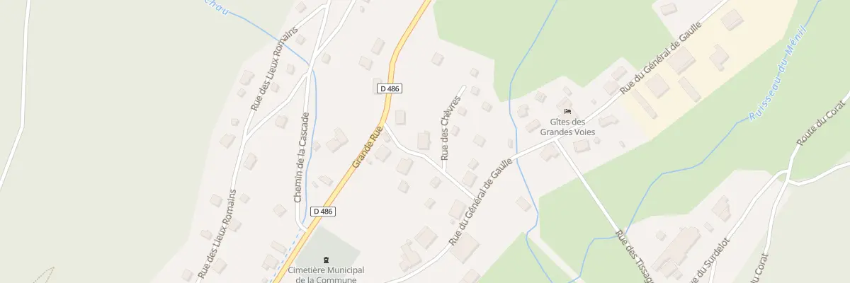 Plan du 3 Rue des Chevres au Ménil