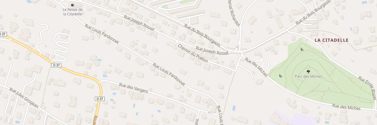 Plan du 9 Che du Poelon à Montbéliard