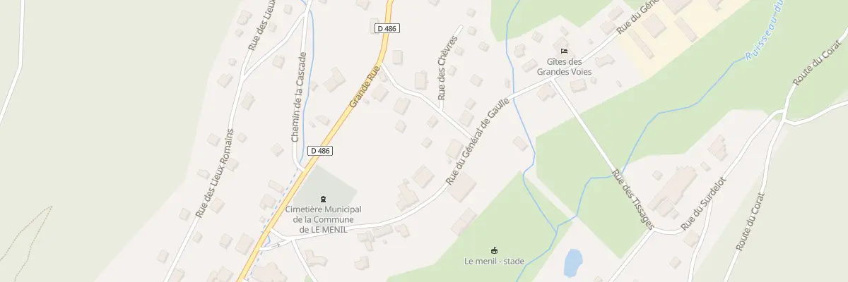Plan du 8 Rue des Chevres au Ménil
