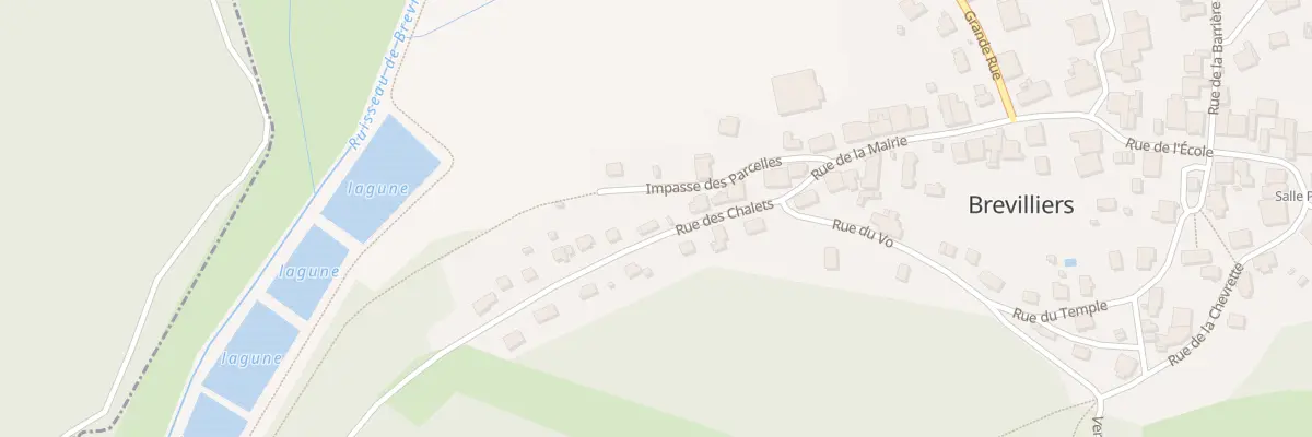 Plan du 6 Rue des Châlets à Brevilliers
