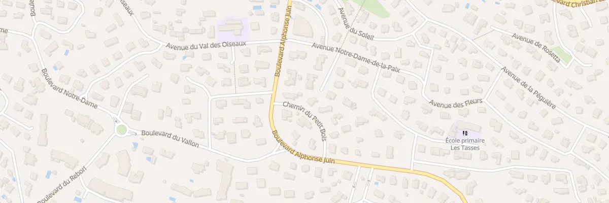 Plan du 255 Bd Alphonse Juin à Saint-Raphaël