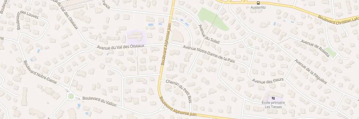 Plan du 221 Bd Alphonse Juin à Saint-Raphaël