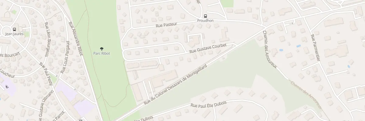 Plan du 11 Rue Gustave Courbet à Montbéliard