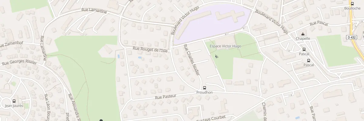 Plan du 10 Bd Victor Hugo à Montbéliard