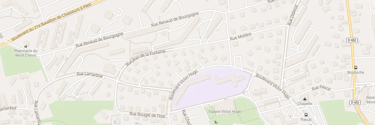 Plan du 31 Bd Victor Hugo à Montbéliard