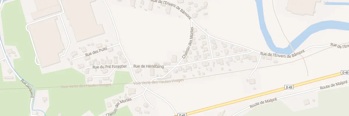 Plan du 222 Rue de Heriefaing à Saulxures-sur-Moselotte