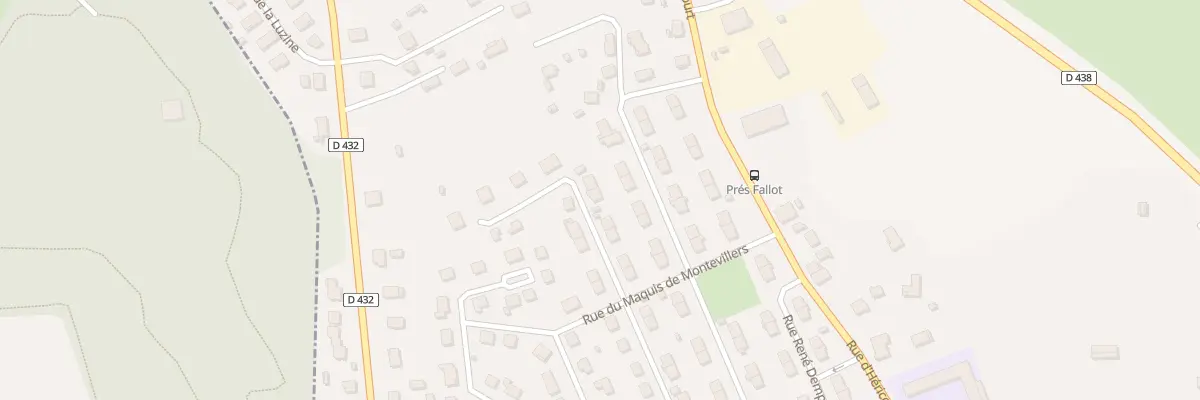 Plan du 25 Rue André Protet à Bethoncourt