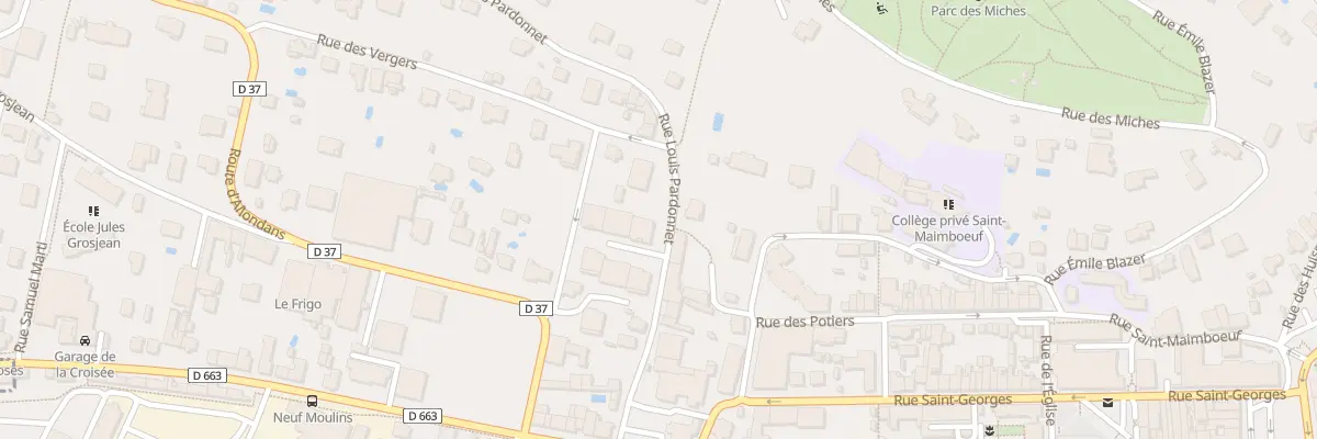 Plan du 7A Rue Louis Pardonnet à Montbéliard