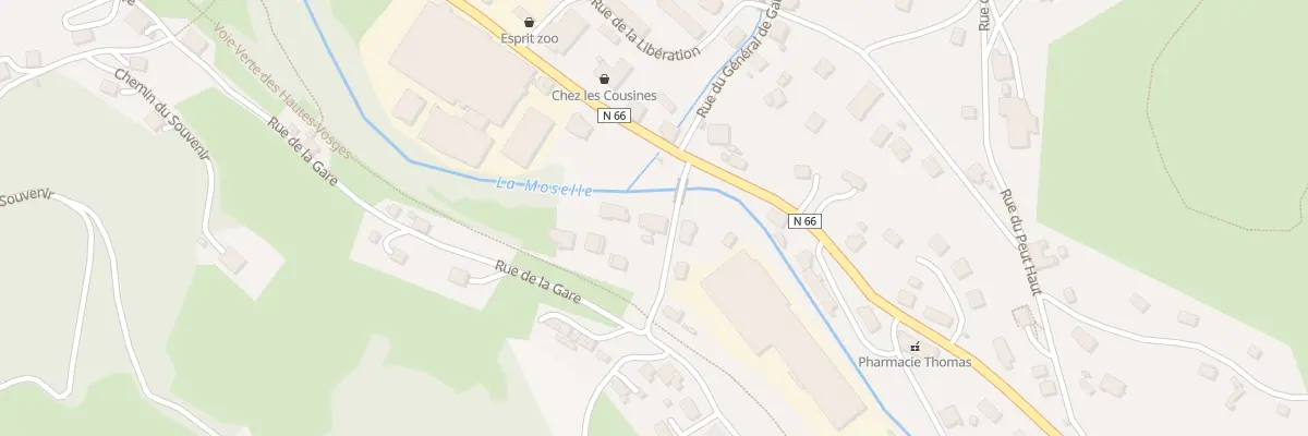 Plan du 2 Rue de la Gare à Fresse-sur-Moselle