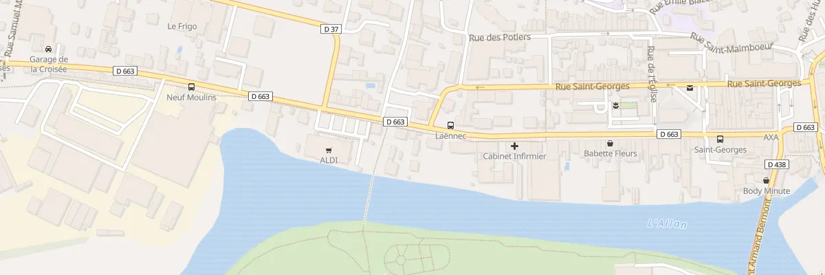 Plan du 75 Fg de Besançon à Montbéliard