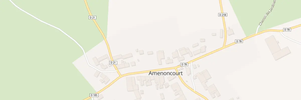 Plan du 33 Grande Rue à Amenoncourt