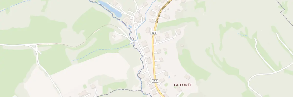 Plan du 2 Rue des Chenerées à Évette-Salbert