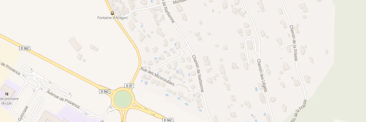 Plan du 8 Rue des Amandiers à Montauroux
