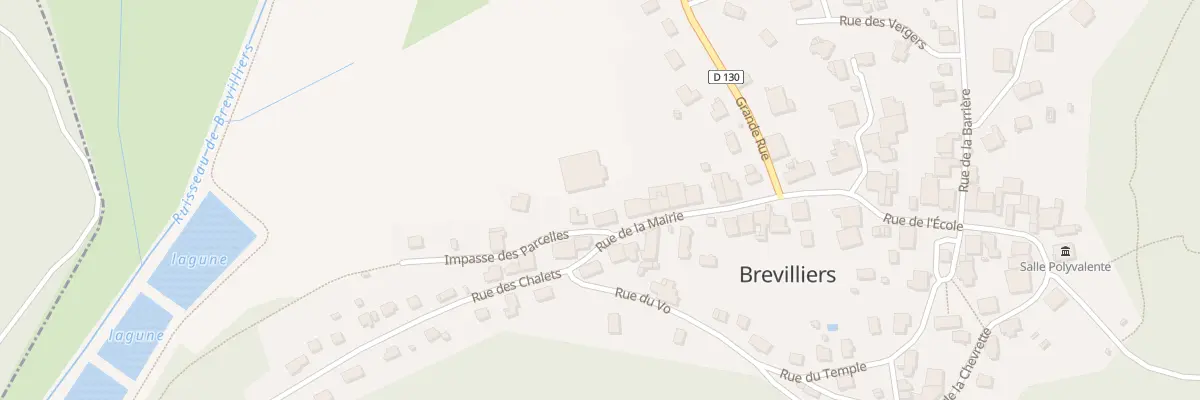 Plan du 14 Rue de la Mairie à Brevilliers