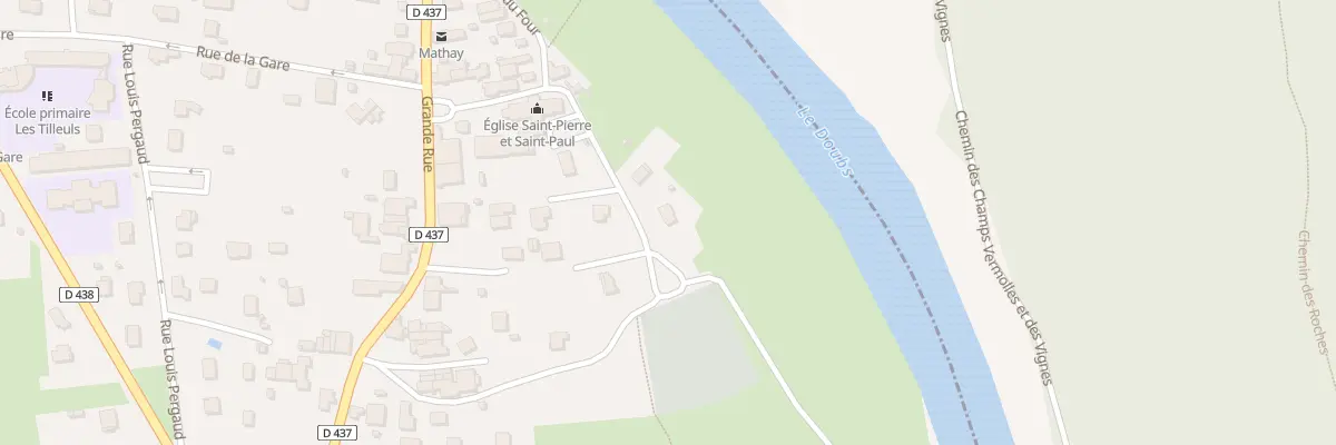 Plan du 19 Rue du Cimetiere à Mathay